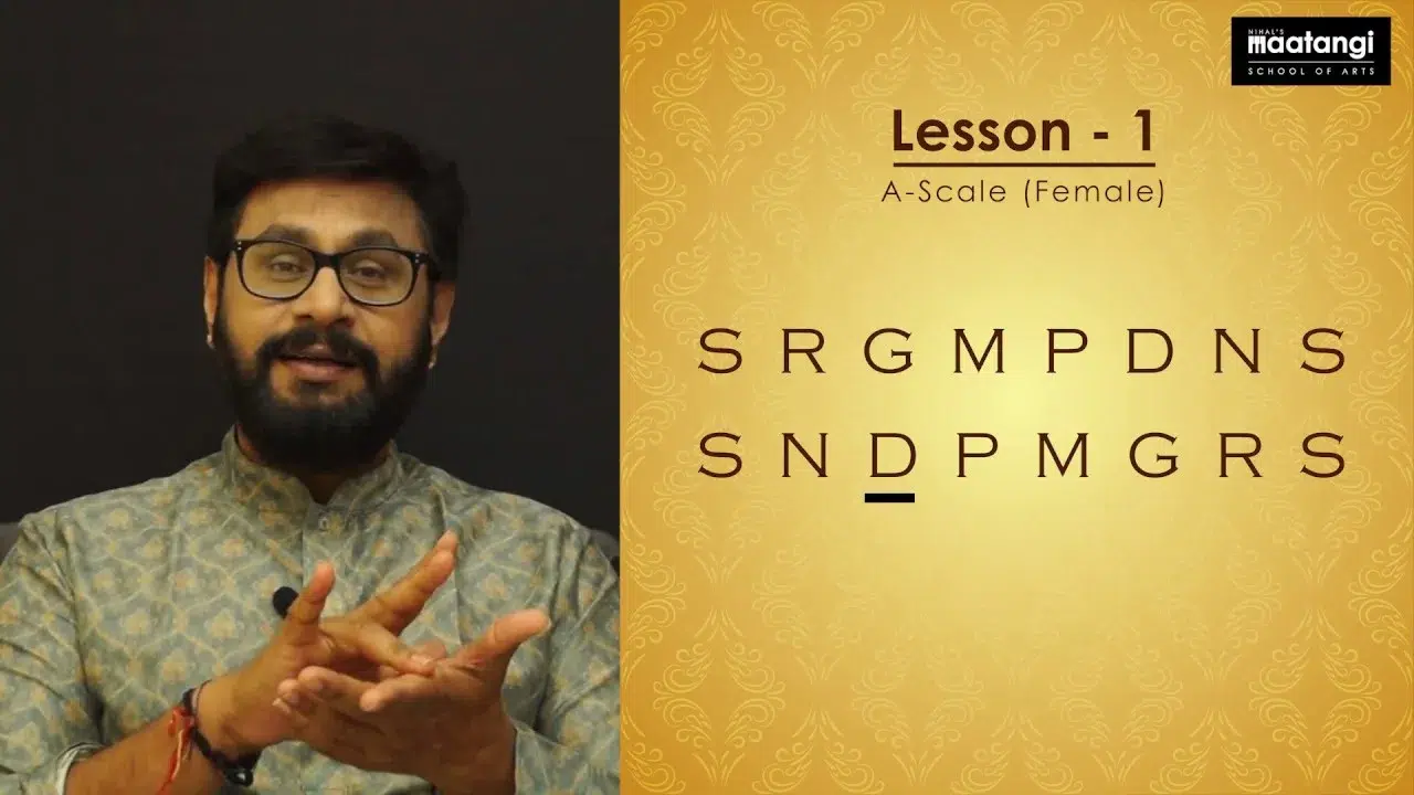 Nihal Maatangi School  Saraliswaras- Lesson-1 |  Scale –  A. 4-speeds