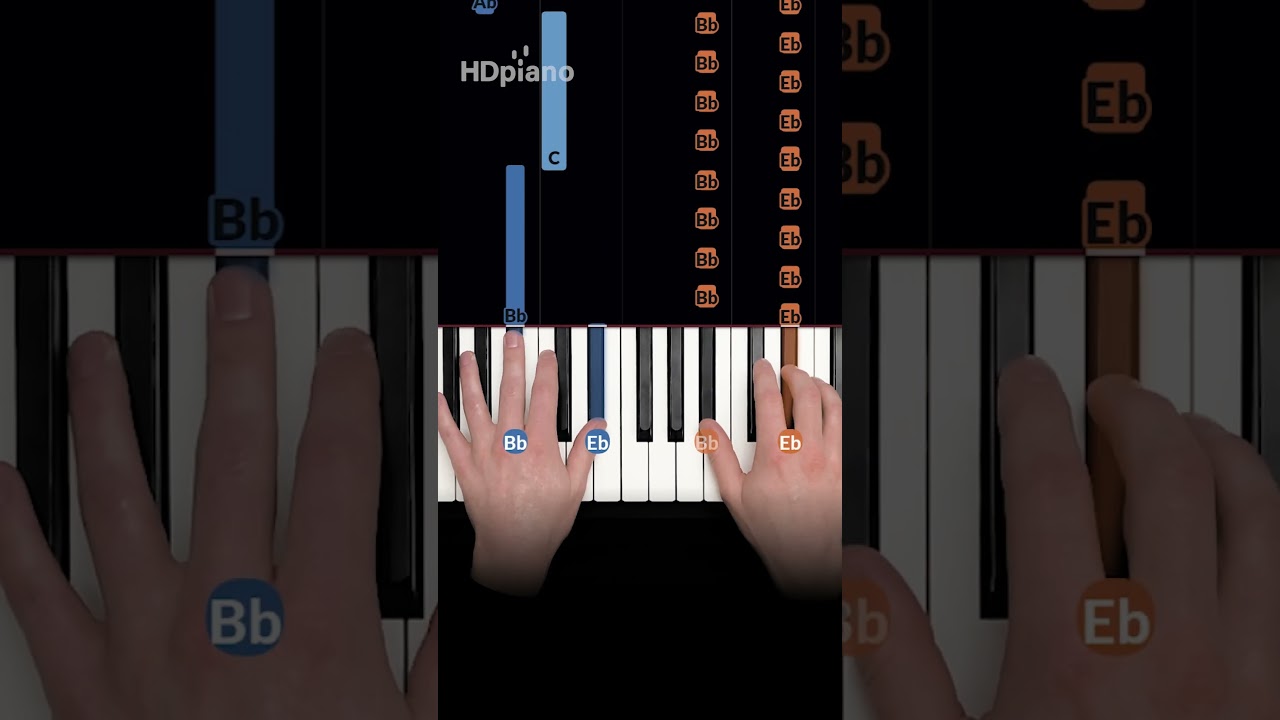 EASIEST piano song of the year! (4 notes) #shorts #pianotutorial