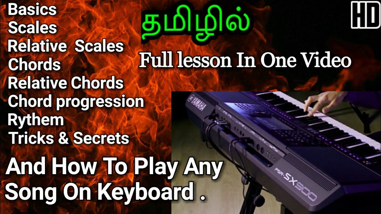 How to play piano or keyboard in Tamil | Full lesson | A.Ajin