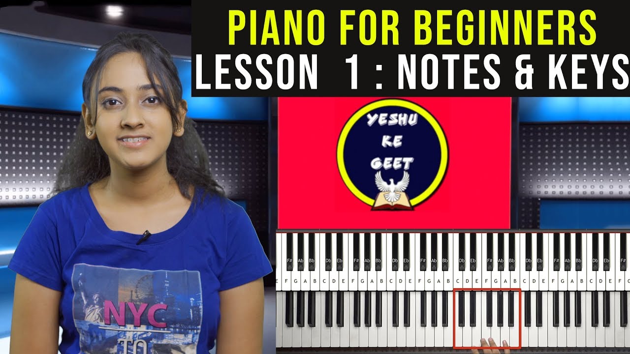 Piano Lessons for Beginners : Part 1 (NOTES & KEYS) | EASY TUTORIAL