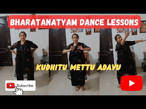 Bharatanatyam dance lessons for Beginners | Kudhitu Mettu Adavu steps 1-5 #bharatanatyam #dance