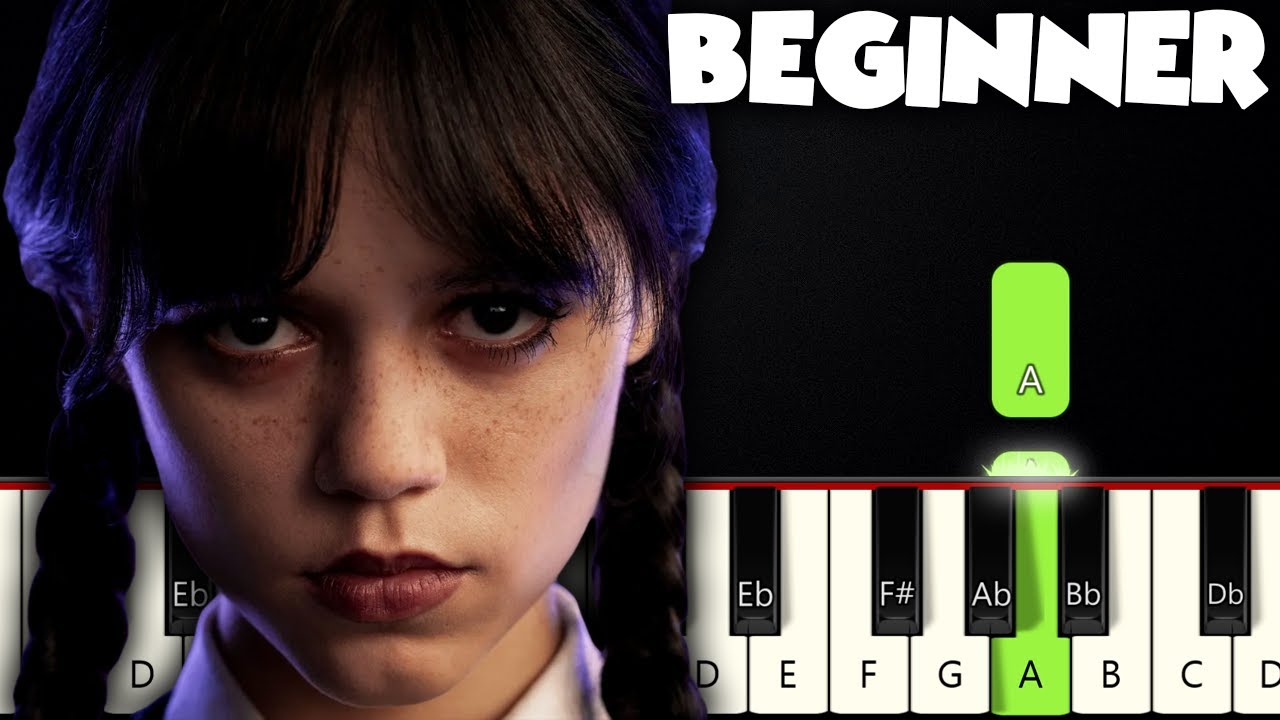 Bloody Mary – Wednesday Addams (Lady Gaga) | BEGINNER PIANO TUTORIAL + SHEET MUSIC by Betacustic