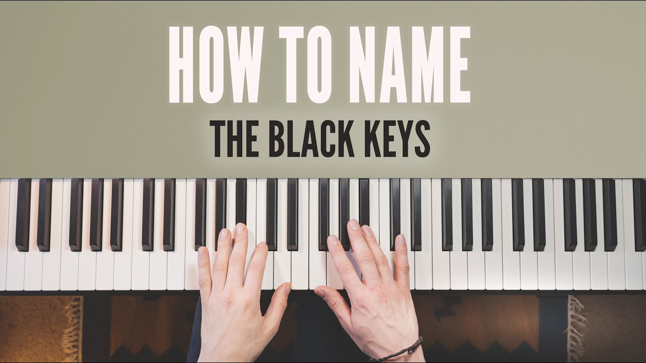 How to label the black keys on piano/keyboard // Flats and sharps